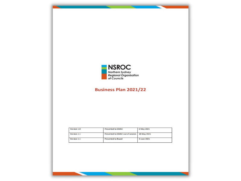 NSROC - Business Plan 2021-22 Report NSROC - Business Plan 2021-22 Report