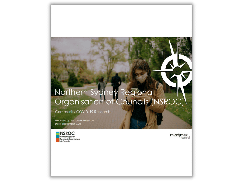 NSROC - Community COVID-19 Research - September 2020 Report NSROC - Community COVID-19 Research - September 2020 Report